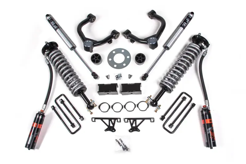 1.5 Inch Lift Kit Fox 2.5 Performance Elite Coil-Over Chevy Trail Boss Or Gmc At4 1500 19-24 4Wd With Fox 2.0 Performance Shocks 1