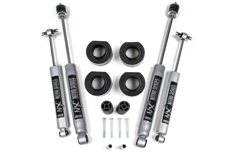 1.75 Inch Lift Kit Jeep Wrangler Tj/Lj 97-06 / Fox 2.0 Performance Shocks 1
