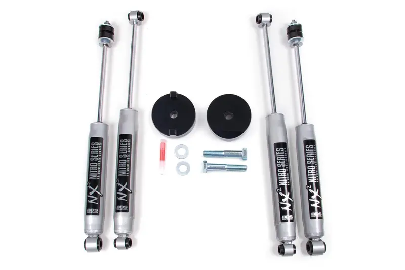 1 Inch Leveling Kit Coil Spacer Ford F250/F350 Super Duty 05-16 4Wd With Fox 2.0 Performance Shocks 1