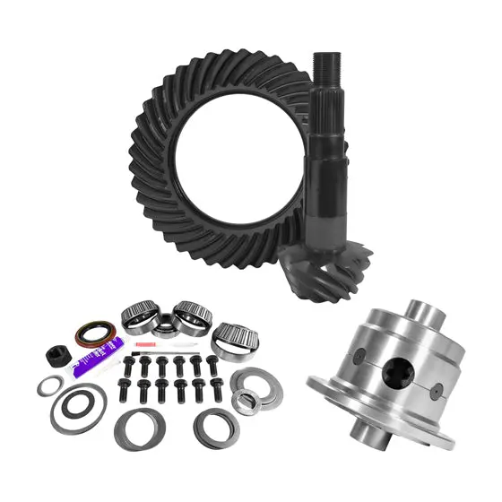 11.25 Inch Dana 80 3.54 Rear Ring And Pinion Install Kit 35 Spline Positraction 4.125 Inch Brg Yukon Gear & Axle 1