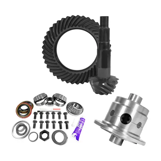 11.25 Inch Dana 80 3.54 Rear Ring And Pinion Install Kit 35 Spline Positraction 4.375 Inch Brg Yukon Gear & Axle 1