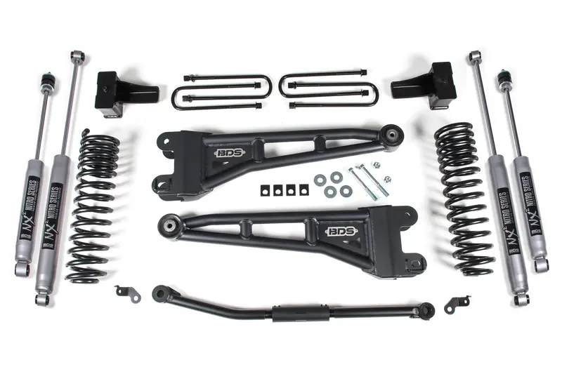 2.5 Inch Lift Kit W/ Radius Arm Ford F250/F350 Super Duty 11-16 4Wd Diesel 5 Inch Block Kit Nx2 Nitro Shocks 1