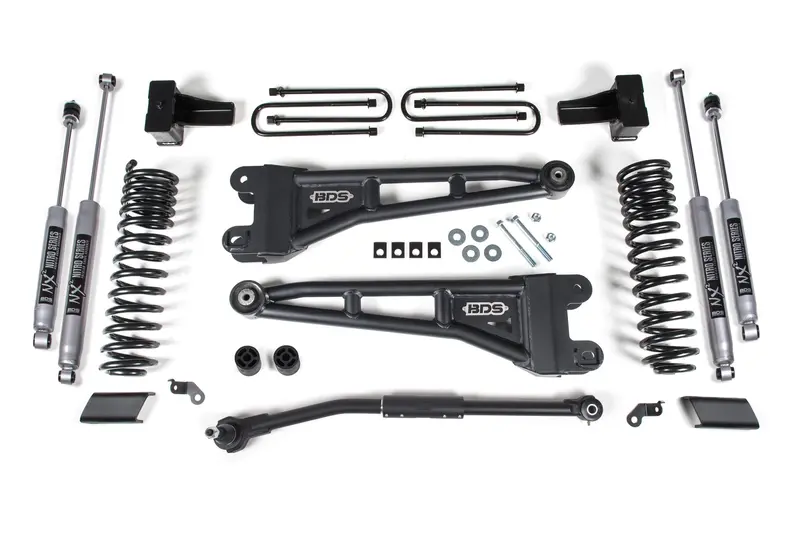 2.5 Inch Lift Kit W/ Radius Arm Ford F250/F350 Super Duty 17-19 4Wd Diesel Fox 2.0 Performance Shocks 1