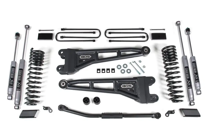 2.5 Inch Lift Kit W/ Radius Arm Ford F450 Super Duty 23-24 W/ Nx2 Nitro Shocks 1