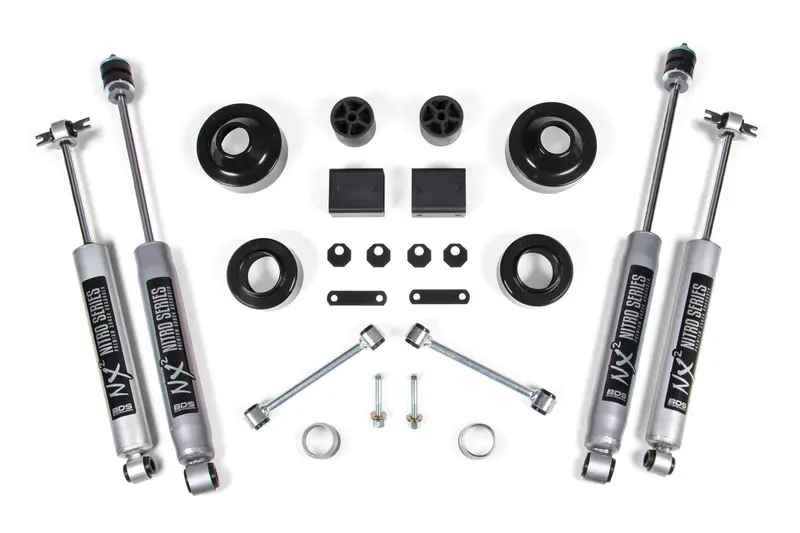 2 Inch Lift Kit Coil Spacer Jeep Wrangler Jk 12-18 2-Door Fox 2.0 Performance Shocks 1