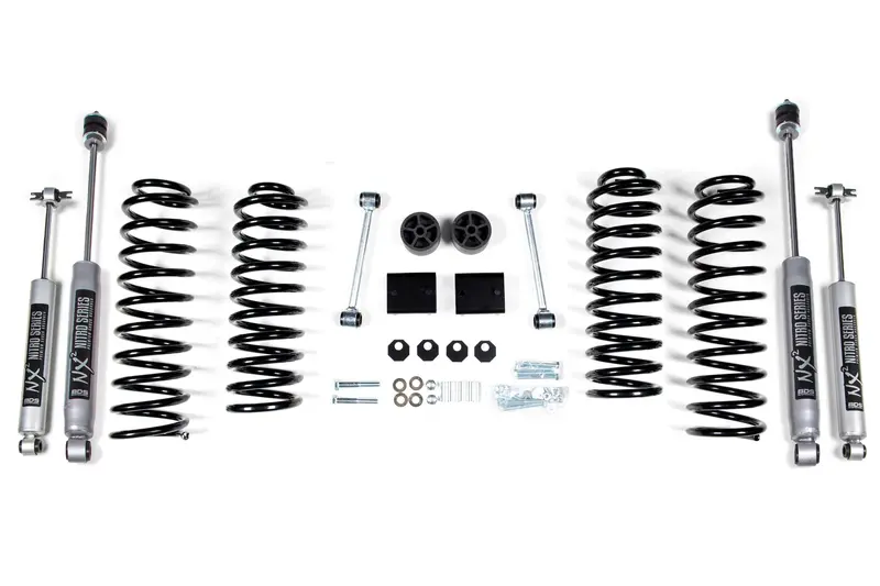 2 Inch Lift Kit Coil Spring Jeep Wrangler Jk 07-11 4-Door Nx2 Nitro Shocks 1
