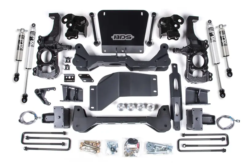 20-24 Gm 2500Hd/3500Hd 4Wd 5 Inch Suspension Lift System, 4.5 Inch Rear Lift, Block, W/ Overload Fox 2.5 Hto Bds Suspension 1