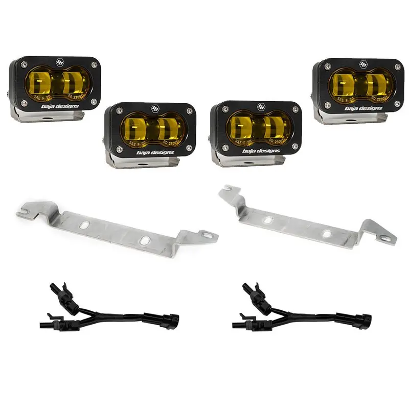 2024-Present Toyota Tacoma S2 Sae Baja Amber Oem Fog Replacement Kit Baja Designs 1