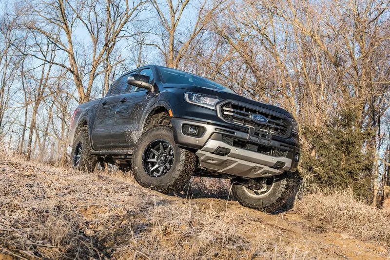3.5 Inch Lift Kit Fox 2.5 Coil-Over Ford Ranger 19-23 4Wd Cast Aluminum Fox 2.0 Performance Elite Shocks 1