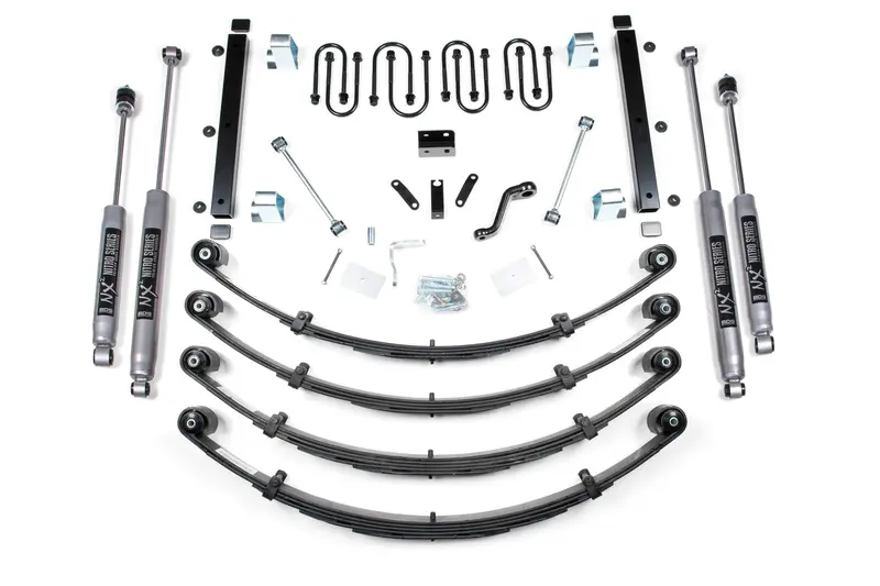 3.5 Inch Lift Kit Jeep Wrangler Yj 87-95 Light Duty Leaf Spring Nx2 Nitro 1