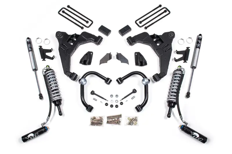 3 Inch Lift Kit Fox 2.5 Coil-Over Conversion Silverado/Sierra 2500Hd/3500Hd 11-19 Diesel Stock Rear Fox 2.5 Performance Shocks 1
