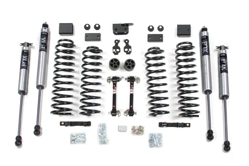 3 Inch Lift Kit Jeep Wrangler Jk 07-11 2-Door Sway Bar Disconnects Fox 2.0 Performance Shocks 1