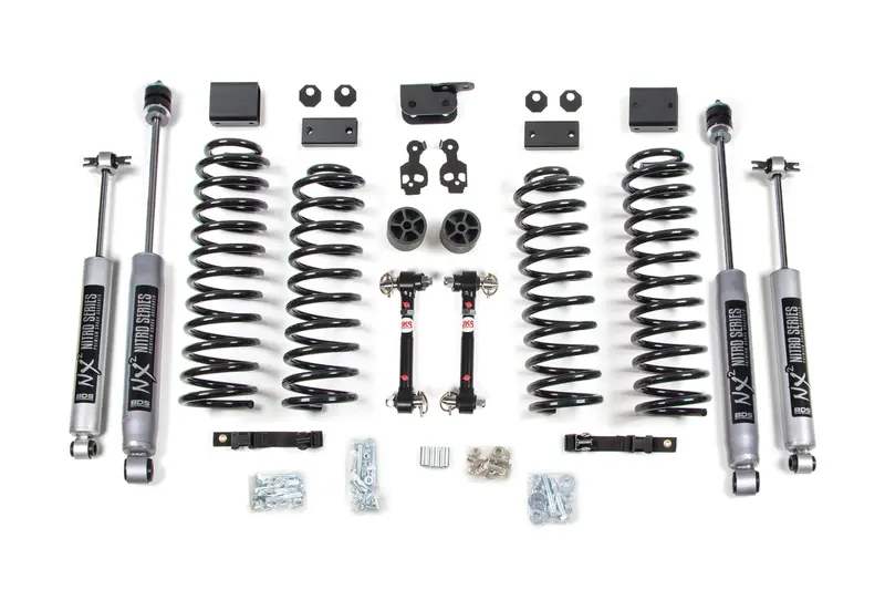 3 Inch Lift Kit Jeep Wrangler Jk 07-11 4-Door Fixed Sway Bar Links Nx2 Nitro Shocks 1