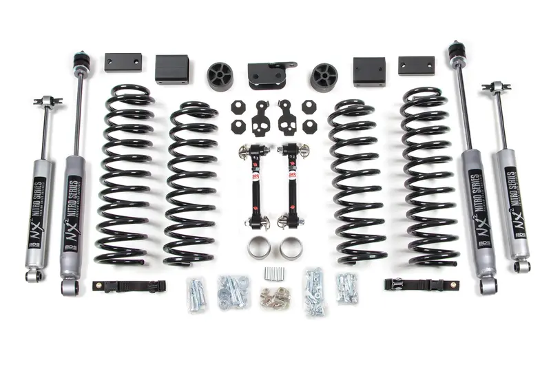 3 Inch Lift Kit Jeep Wrangler Jk 12-18 2-Door Sway Bar Disconnects Fox 2.5 Performance Elite Shocks 1