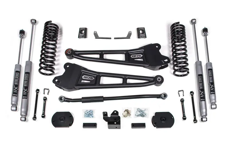 3 Inch Lift Kit Ram 2500 W/ Rear Air Ride 14-18 4Wd Diesel Nx2 Nitro Shocks 1