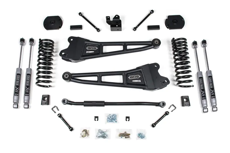 3 Inch Lift Kit W/ Radius Arm Ram 2500 14-18 4Wd Diesel Fox 2.5 Performance Elite Shocks 1