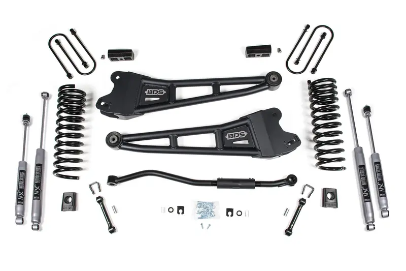 3 Inch Lift Kit W/ Radius Arm Ram 3500 13-18 4Wd Diesel W/Nx2 Nitro Shocks 1