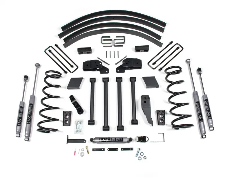 4.5 Inch Lift Kit Dodge Ram 2500/3500 94-99 4Wd Leaf Springs Fox 2.0 Performance 1