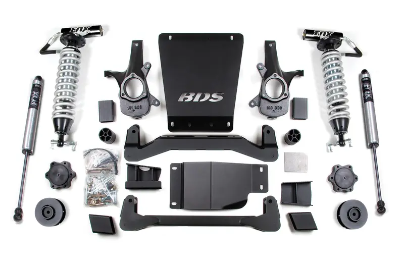 4 Inch Lift Kit Fox 2.5 Coil-Over Avalanche Suburban Tahoe Or Yukon 1500 07-14 4Wd 2 Inch Lift Coil Spacer Fox 2.5 Performance Shocks 1