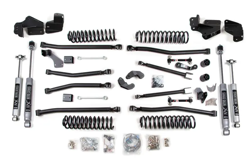 4 Inch Lift Kit Long Arm Jeep Wrangler Jk 07-18 2-Door Fixed Sway Bar Links Fox 2.0 Performance Shocks 1