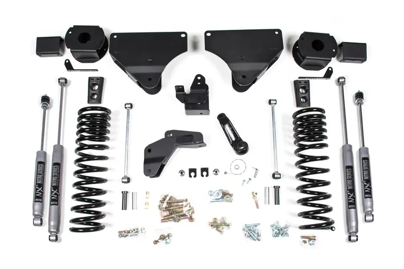 4 Inch Lift Kit Ram 2500 W/ Rear Air Ride 14-18 4Wd Diesel Fox 2.0 Performance Shocks 1