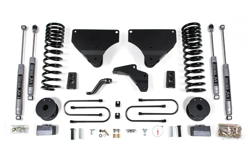 4 Inch Lift Kit Ram 3500 W/ Rear Air Ride 13-18 4Wd Gas Fox 2.0 Performance Shocks 1