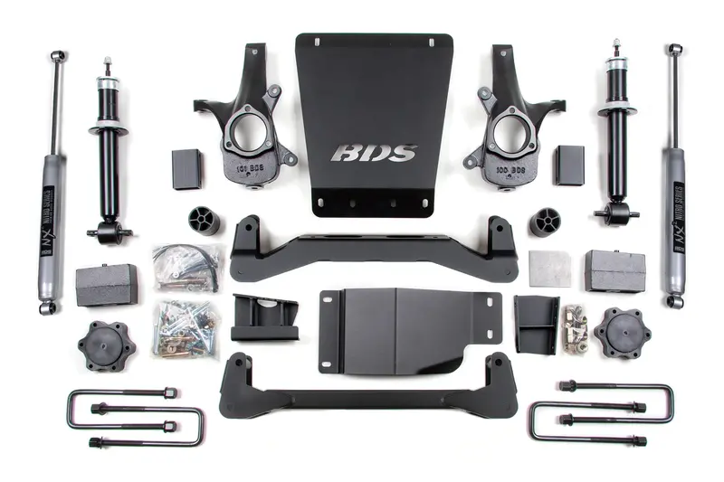 4 Inch Lift Kit Silverado/Sierra 1500 07-13 4Wd Leaf Springs Nx2 Nitro Shocks 1