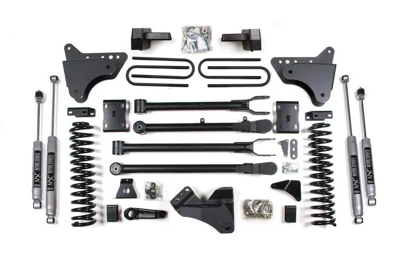 4 Inch Lift Kit W/ 4-Link Ford F250/F350 Super Duty 11-16 4Wd Gas Block Nx2 Nitro 1