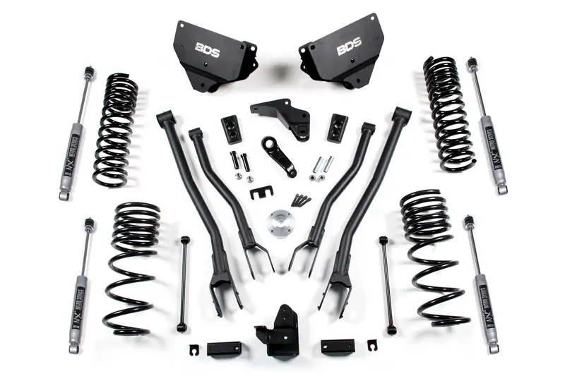 4 Inch Lift Kit W/ 4-Link Ram 2500 14-18 4Wd Diesel Fox 2.5 Performance Elite Shocks 1