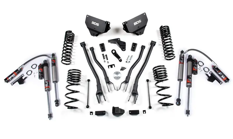 4 Inch Lift Kit W/ 4-Link Ram 2500 14-18 4Wd Gas Fox 2.5 Performance Elite Shocks 1