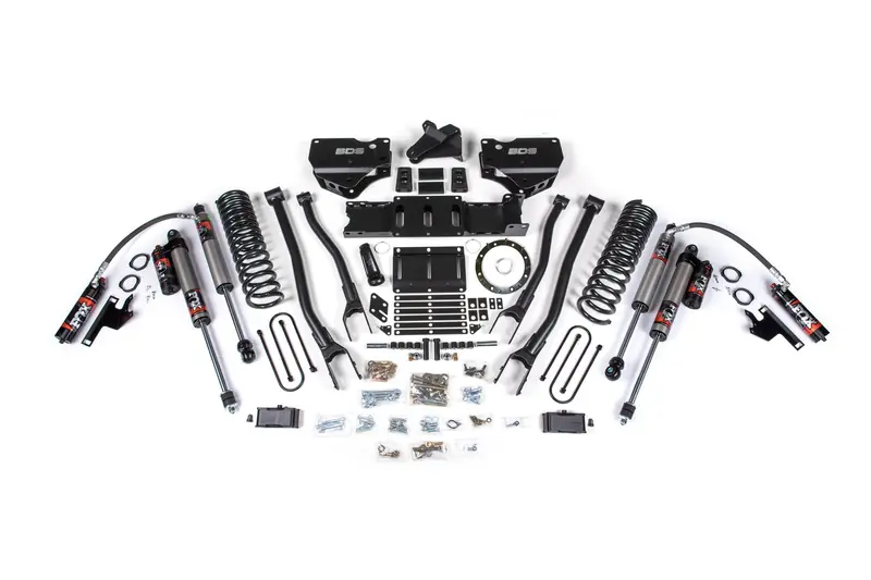 4 Inch Lift Kit W/ 4-Link Ram 3500 19-23 4Wd Gas Without Factory Rear Overload Leaf Fox 2.5 Performance Elite 1