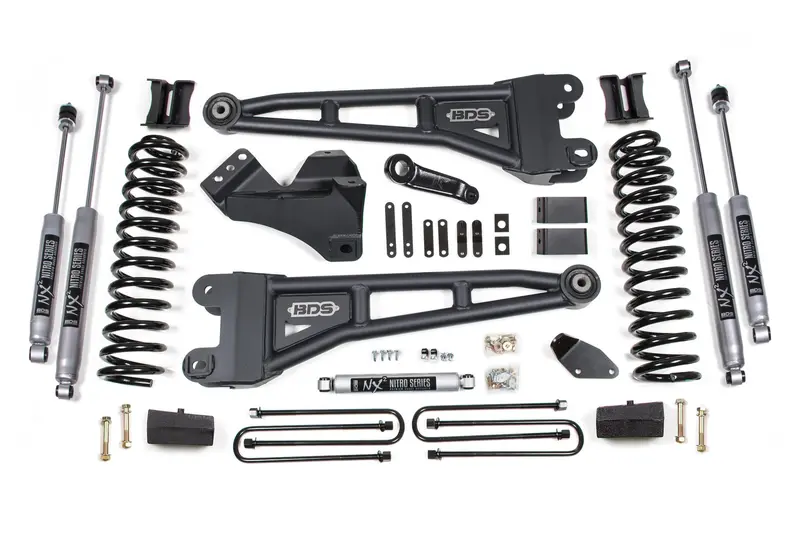 4 Inch Lift Kit W/ Radius Arm Ford F250/F350 Super Duty 08-10 4Wd Gas Block Kit Without Factory Overload Nx2 Nitro 1
