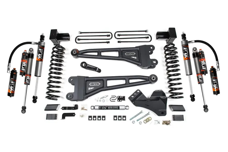 4 Inch Lift Kit W/ Radius Arm Ford F350 Super Duty Drw 20-22 4Wd Diesel Fox 2.5 Performance Elite 1