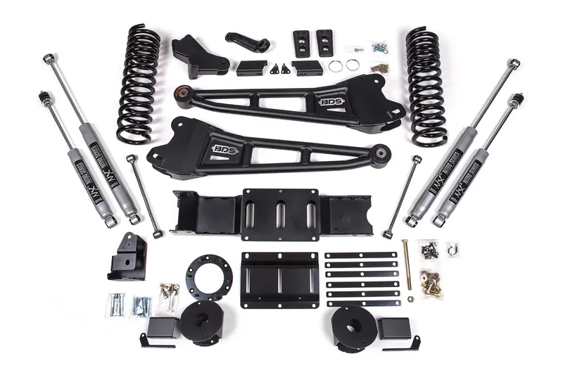 4 Inch Lift Kit W/ Radius Arm Ram 2500 W/ Rear Air Ride 19-24 4Wd Diesel Nx2 Nitro Shocks 1
