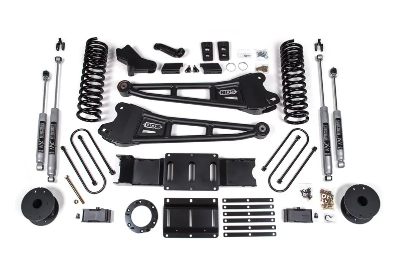 4 Inch Lift Kit W/ Radius Arm Ram 3500 W/ Rear Air Ride 19-24 4Wd Gas Nx2 Nitro Shocks 1