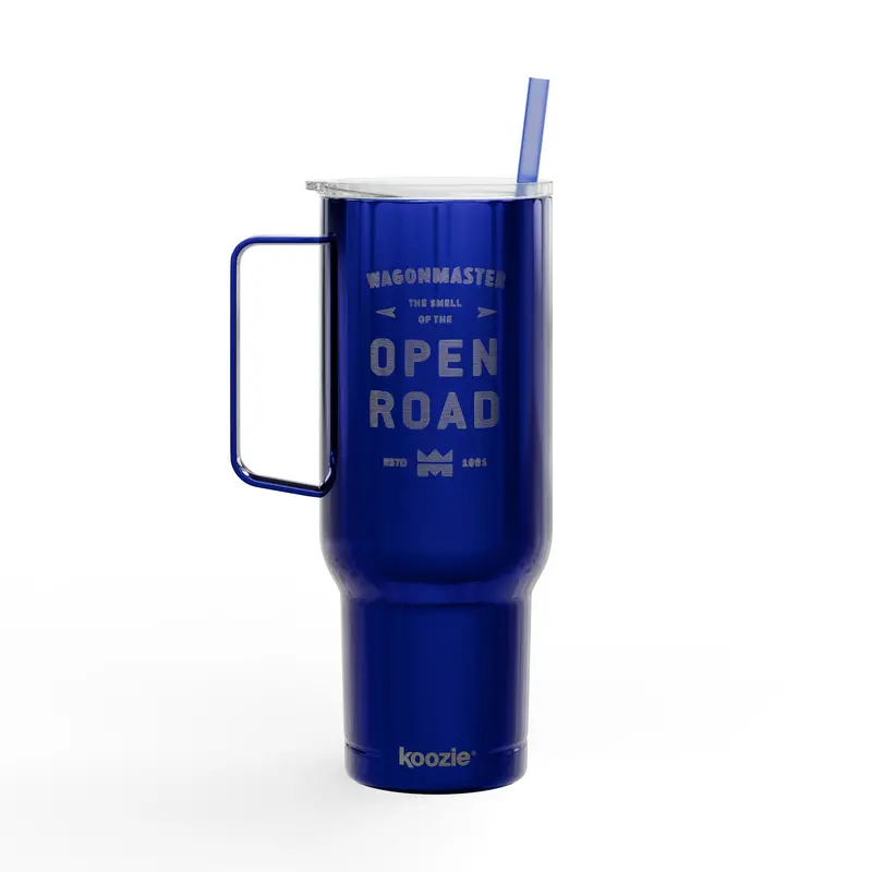 40Oz Engraved Travel Tumbler With Lid — “Open Road” Stainless Insulated Cup 1