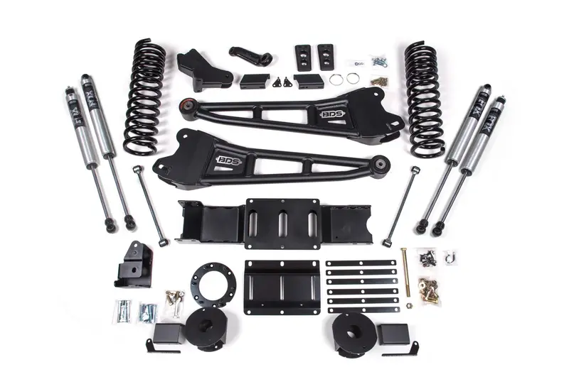 5.5 Inch Lift Kit W/ Radius Arm Ram 2500 W/ Rear Air Ride 19-24 4Wd Gas Fox 2.0 Performance Shocks 1