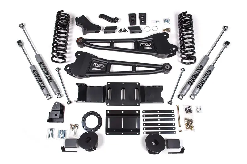 5.5 Inch Lift Kit W/ Radius Arm Ram 2500 W/ Rear Air Ride 19-24 4Wd Gas Nx2 Nitro Shocks 1