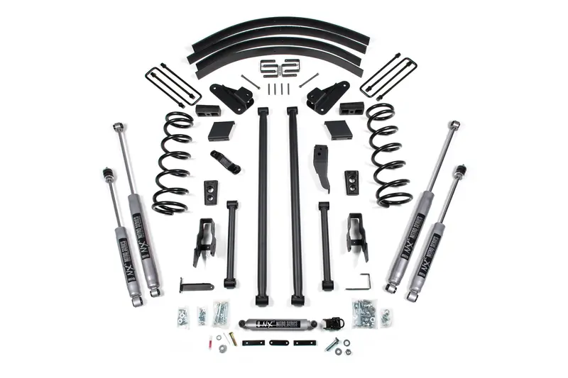 5 Inch Lift Kit Long Arm Conversion Dodge Ram 2500/3500 00-02 4Wd Block Kit With Factory Overload Fox 2.0 Performance Shocks 1