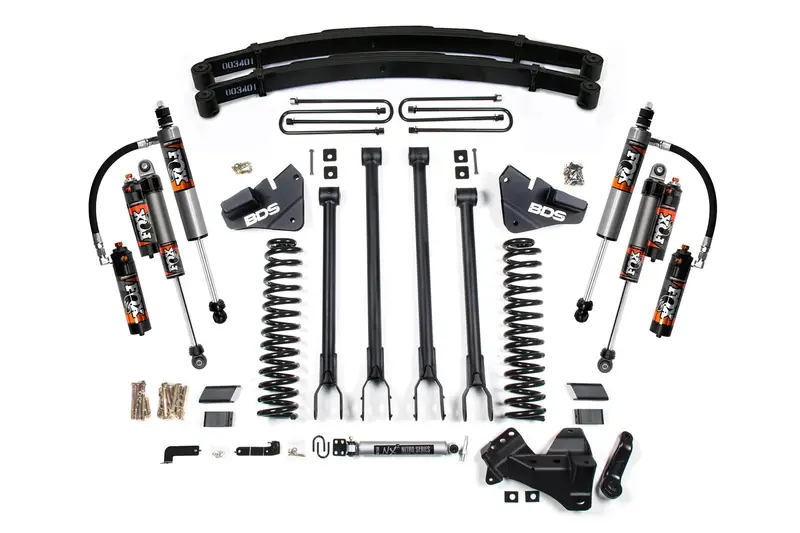 5 Inch Lift Kit W/ 4-Link Ford F250/F350 Super Duty 20-22 4Wd Diesel Leaf Springs Fox 2.5 Performance Elite 1