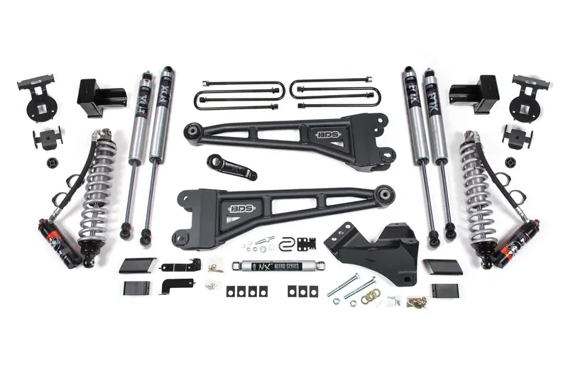 5 Inch Lift Kit W/ Radius Arm Fox 2.5 Coil-Over Conversion Performance Elite Ford F250/F350 Super Duty 23-24 4Wd Diesel Block W/ Overload 2.0 Performance 1