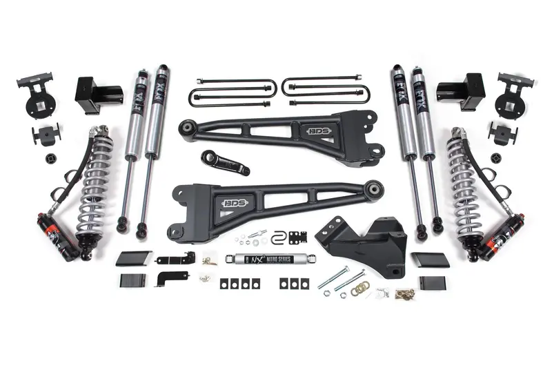 5 Inch Lift Kit W/ Radius Arm Fox 2.5 Coil-Over Conversion Performance Elite Ford F250/F350 Super Duty 23-24 4Wd Diesel Block Without Overload 2.5 Performance Elite 1