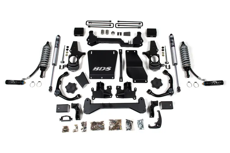 6.5 Inch Lift Kit Fox 2.5 Coil-Over Conversion Silverado/Sierra 2500Hd/3500Hd 01-10 Diesel Block Kit Fox 2.5 Performance Shocks 1