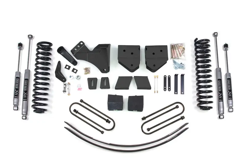 6 Inch Lift Kit Ford F250/F350 Super Duty 05-07 4Wd Diesel 3 Inch Block Plus Add A Leaf Without Overload Nx2 Nitro 1
