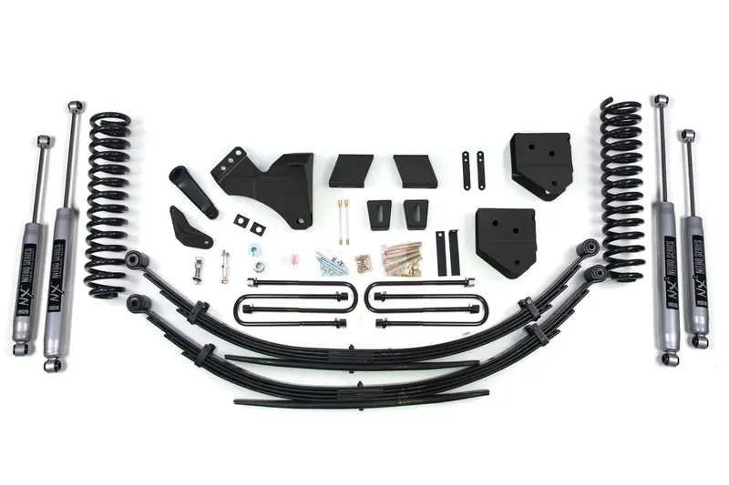 6 Inch Lift Kit Ford F250/F350 Super Duty 11-16 4Wd Diesel Factory 3 Inch Rear Blocks Fox 2.0 Performance 1