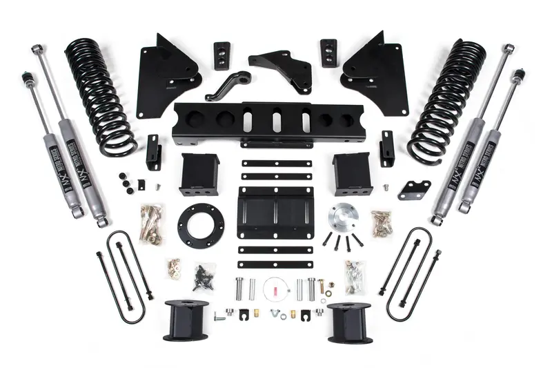 6 Inch Lift Kit Ram 3500 W/ Rear Air Ride 13-18 4Wd Diesel 8 Bolt Indexing Ring Fox 2.0 Performance Shocks 1