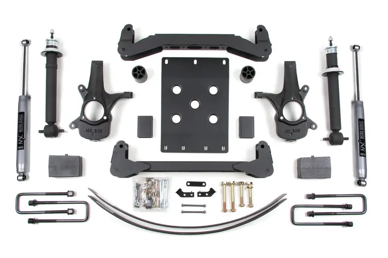 6 Inch Lift Kit Silverado/Sierra 1500 07-13 2Wd Leaf Springs Nx2 Nitro Shocks 1