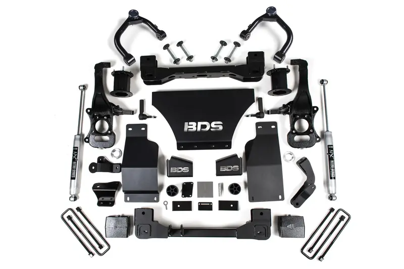 6 Inch Lift Kit Silverado/Sierra 1500 19-24 4Wd Gas Strut Spacer Fox 2.0 Performance 1