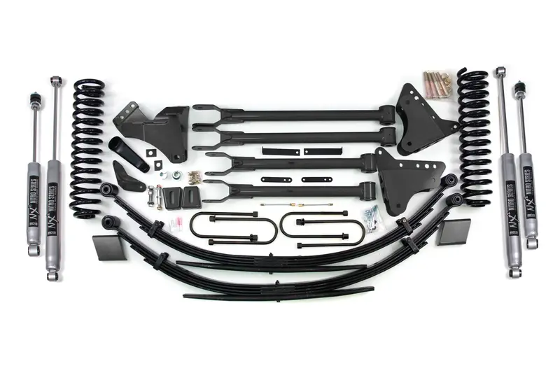 6 Inch Lift Kit W/ 4-Link Ford F250/F350 Super Duty 08-10 4Wd Gas Leaf Springs Nx2 Nitro 1