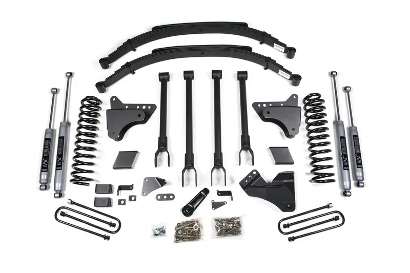 6 Inch Lift Kit W/ 4-Link Ford F250/F350 Super Duty 11-16 4Wd Gas 3 Inch Rear Blocks Nx2 Nitro 1